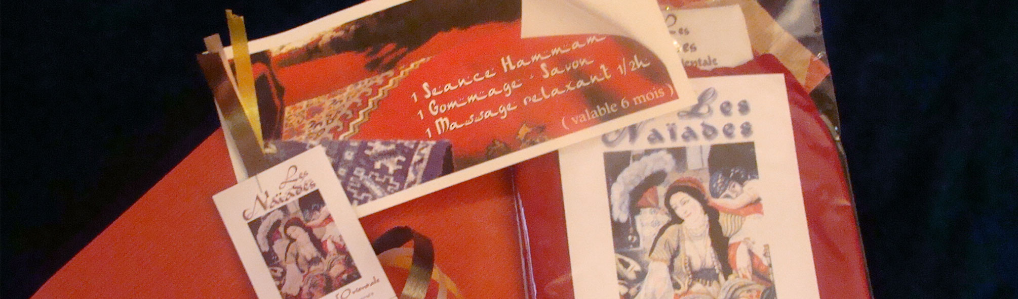 Pour chaque occasion Les Naïades vous proposent ses Cartes Cadeaux